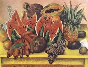 Frida Kahlo The Bride That Becomes Frightened When She Sees Life Open oil